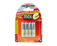 Accumulateurs NiMh Préchargés MaxE – AAA 800mAh 1.2V – blister de 4