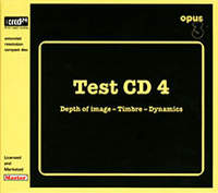 TEST CD DEPTH OF IMAGE – TIMBRE – DYNAMICS IMPORT