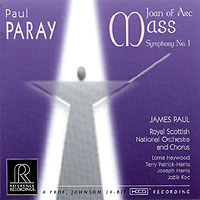 PAUL PARAY / Symphonie n°1 & Jeanne d’Arc – James Paul