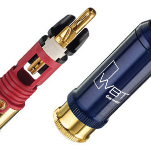 WBT-0110 Cu – Connecteurs RCA NextGen Cuivre – Conducteur Cuivre pur taillé dans la masse (Jeu de 4)