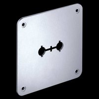 WBT-0530.05 – Plaque bornier 110×110 mm – Mono-câblage – Alu