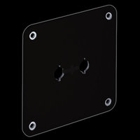 WBT0530 Mounting Plate Terminal Single-Wiring – 110 x 110mm – Black Color