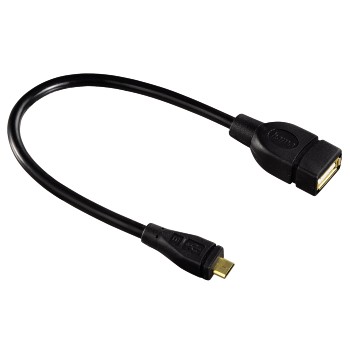 HAMA - câble USB 2.0 OTG - USB A Femelle - Micro USB Mâle - plaqué Or 24k-0