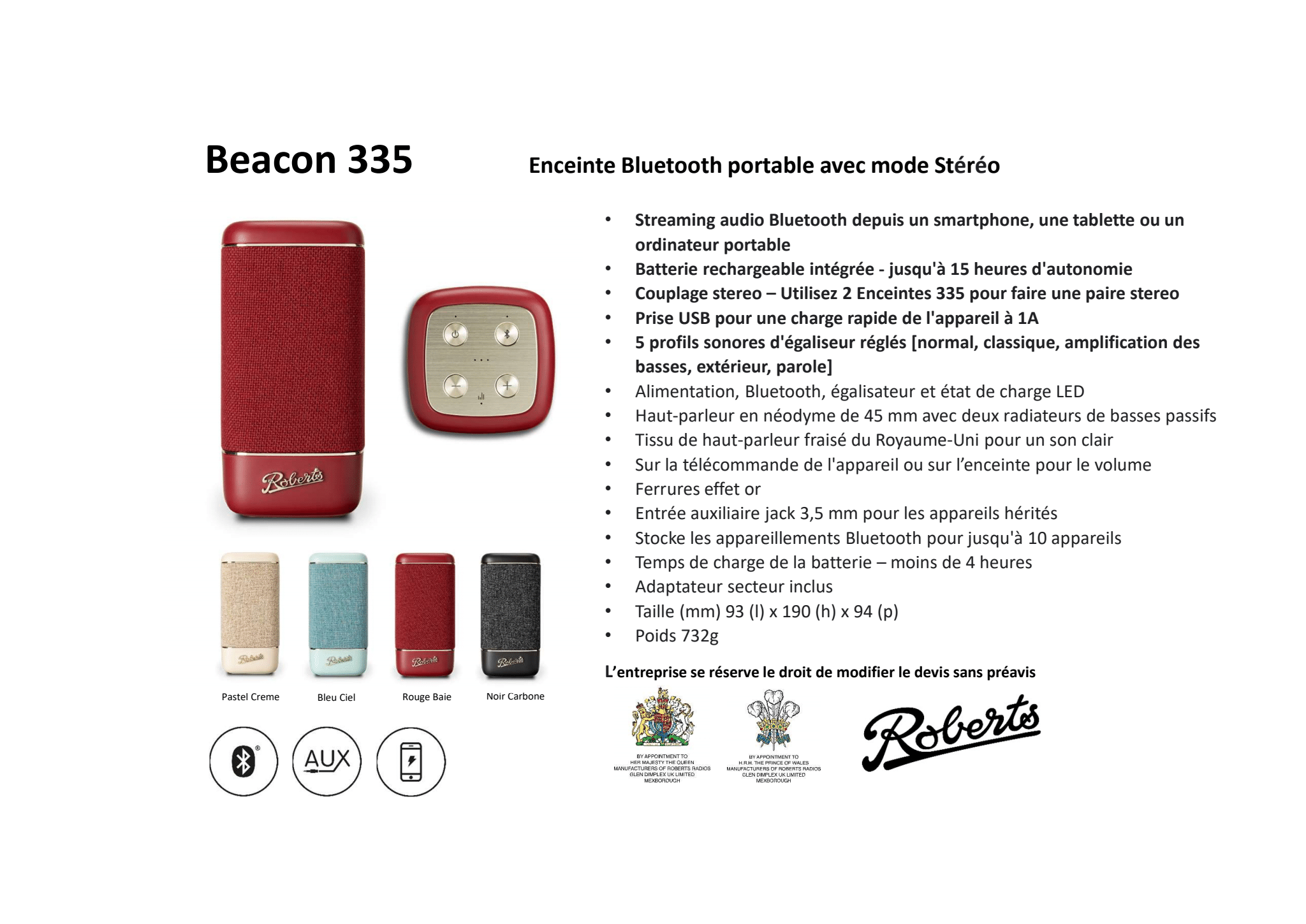 Roberts Beacon 335 : découverte et premier test de l'enceinte Bluetooth  portable vintage 